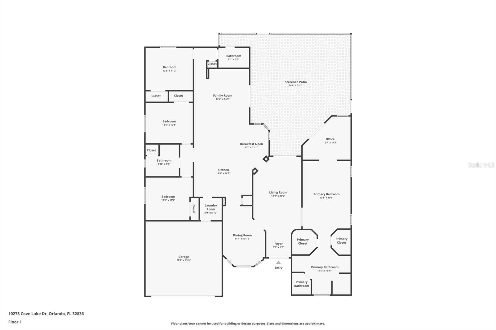 10273 COVE LAKE DRIVE, Orlando, FL 32836 Floor Plan
