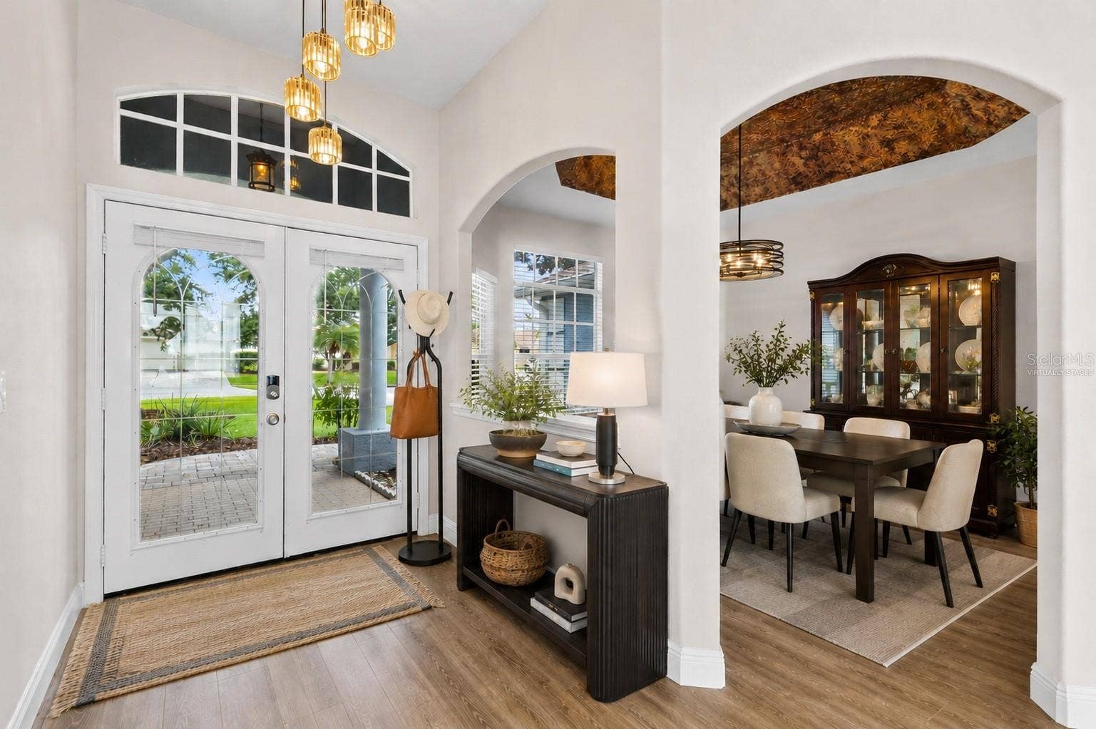 10273 COVE LAKE DRIVE, Orlando, FL 32836 Virtually Staged Foyer/Entrance/View to Dining Room