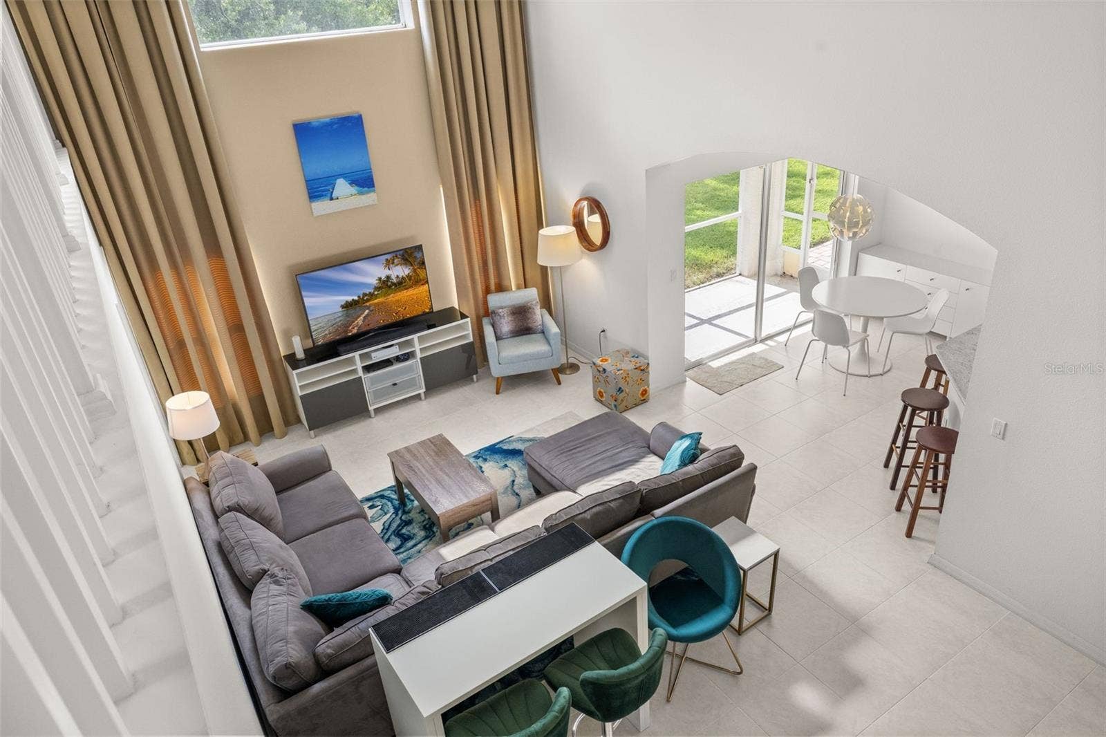 4638 RAINTREE RIDGE ROAD, Orlando, FL 32837 View of Living Room from Upstairs