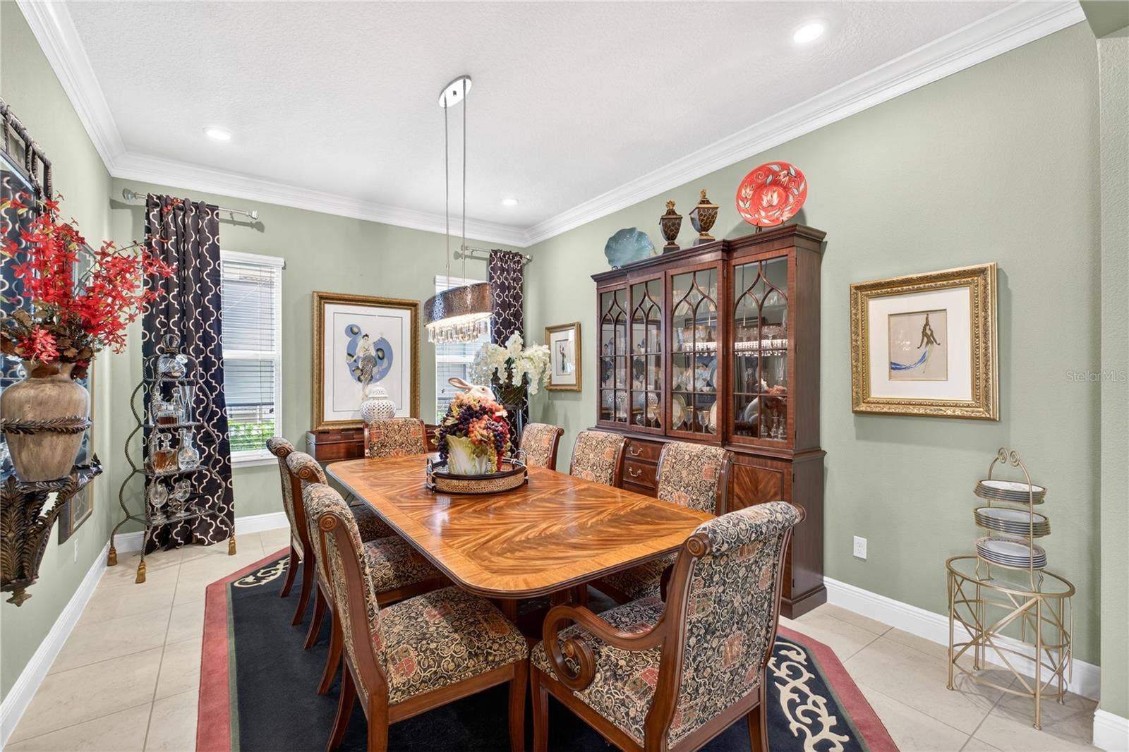 1651 AMSEL FALLS PARK TERRACE, Winter Garden, FL 34787 Dining room featuring elevated ceilings.