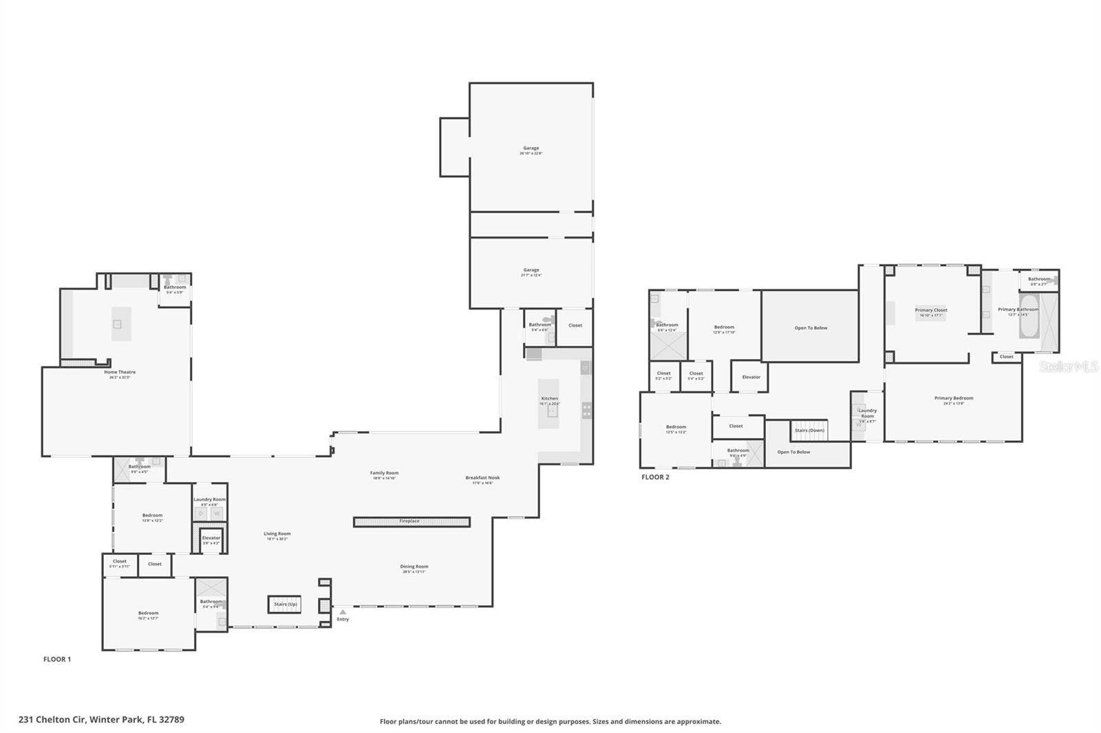 231 CHELTON CIRCLE, Winter Park, FL 32789 Floor Plan