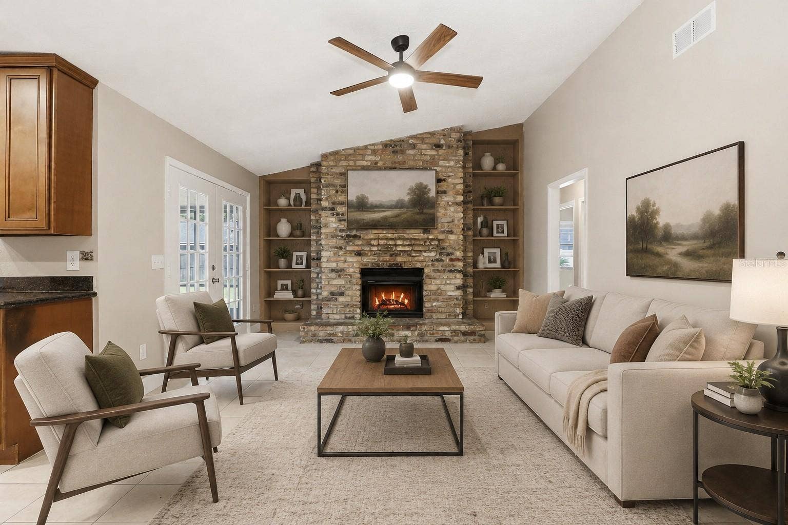 7320 WETHERSFIELD DRIVE, Orlando, FL 32819 Virtually Stagged Family Room