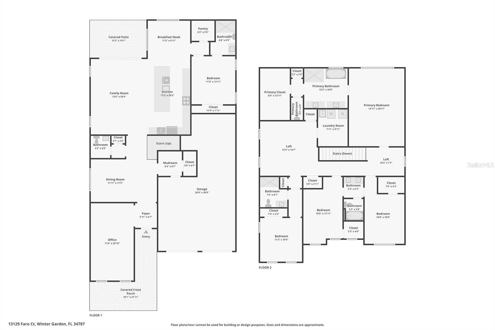 13129 FARO COURT, Winter Garden, FL 34787 Floor Plan