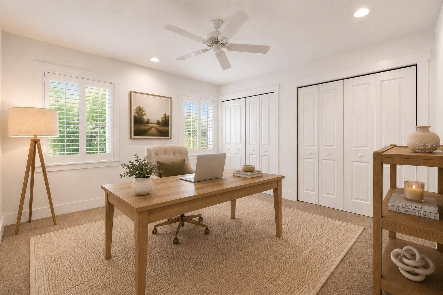 1265 ARLINGTON PL, Winter Park, FL 32789 Bedroom 3 - would make a great office or guest space - virtually staged