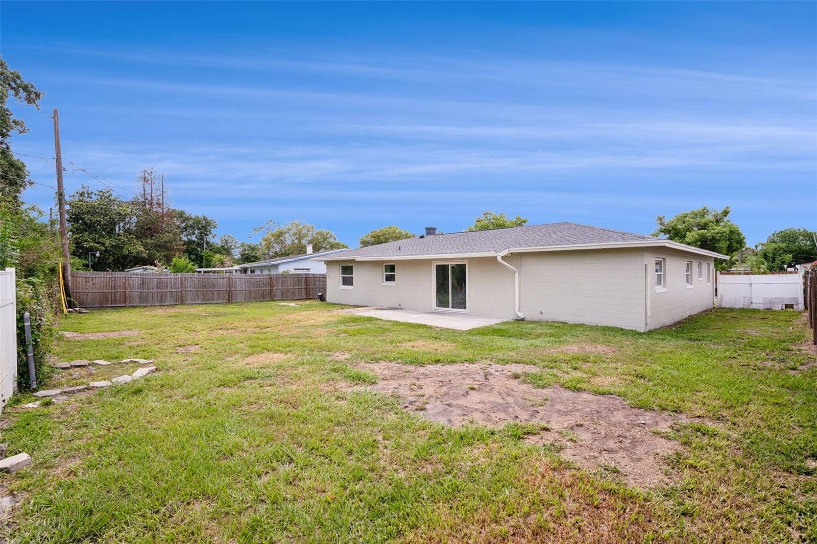 Large Fenced-in Back Yard with Patio