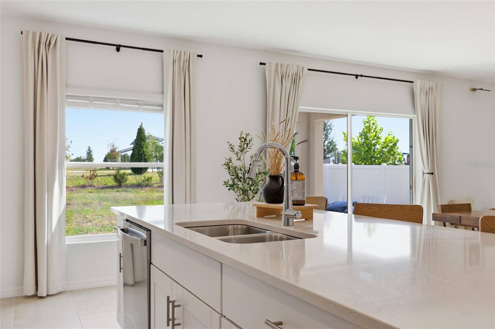 Impressive Kitchen Island with View