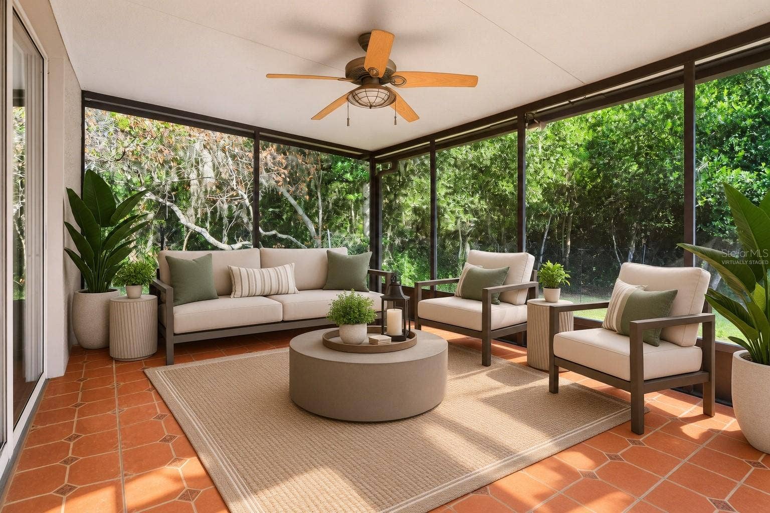 122 SOPHIA MARIE CV, Sanford, FL 32771 Rear Porch virtually staged