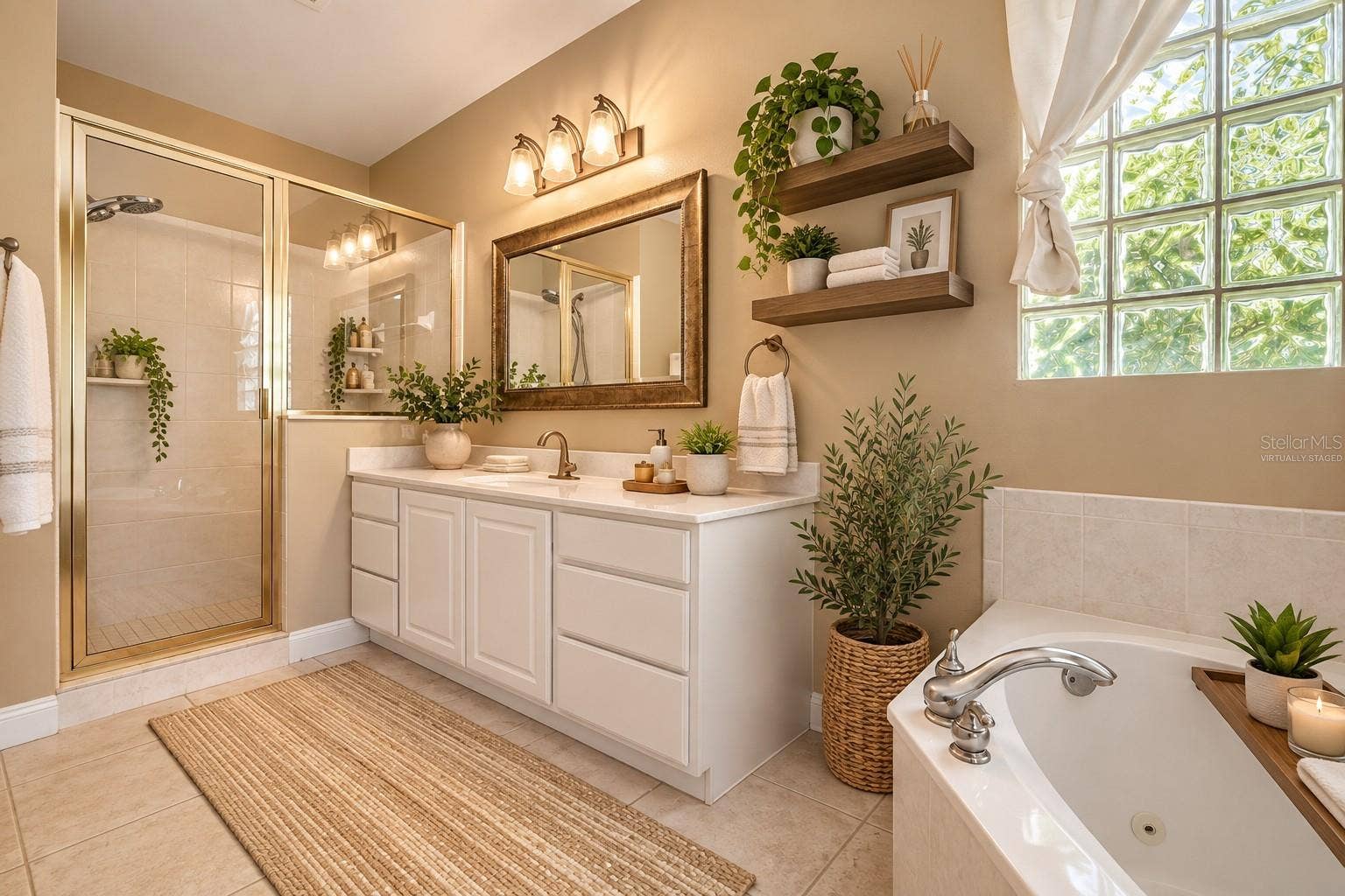 122 SOPHIA MARIE CV, Sanford, FL 32771 Primary Bath virtually staged