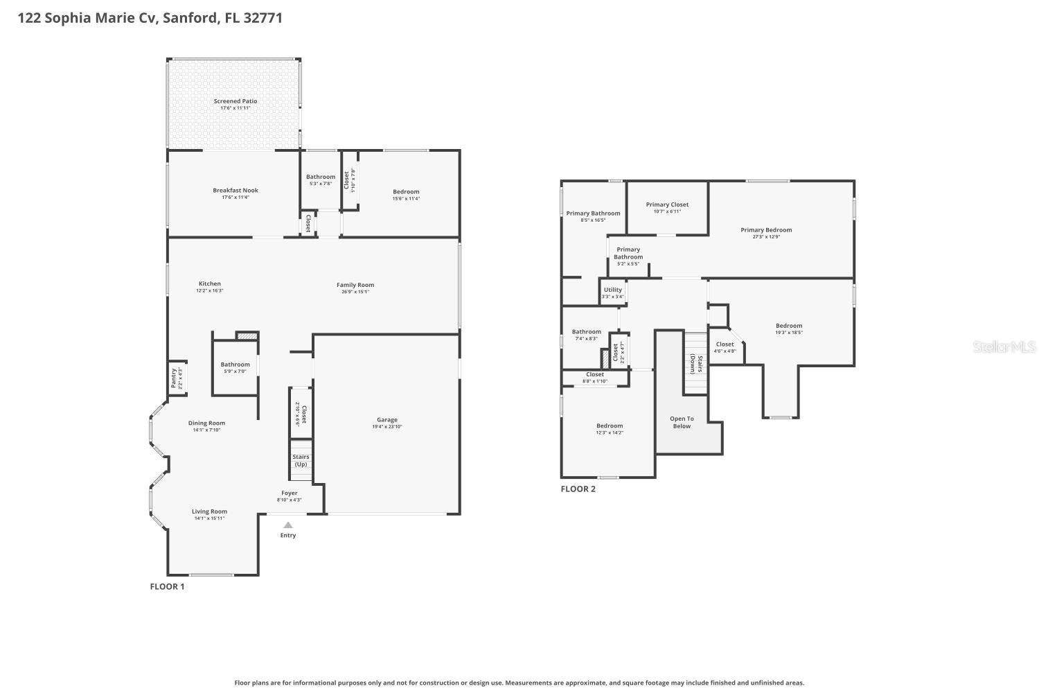 122 SOPHIA MARIE CV, Sanford, FL 32771 122 SOPHIA MARIE CV, Sanford, FL 32771