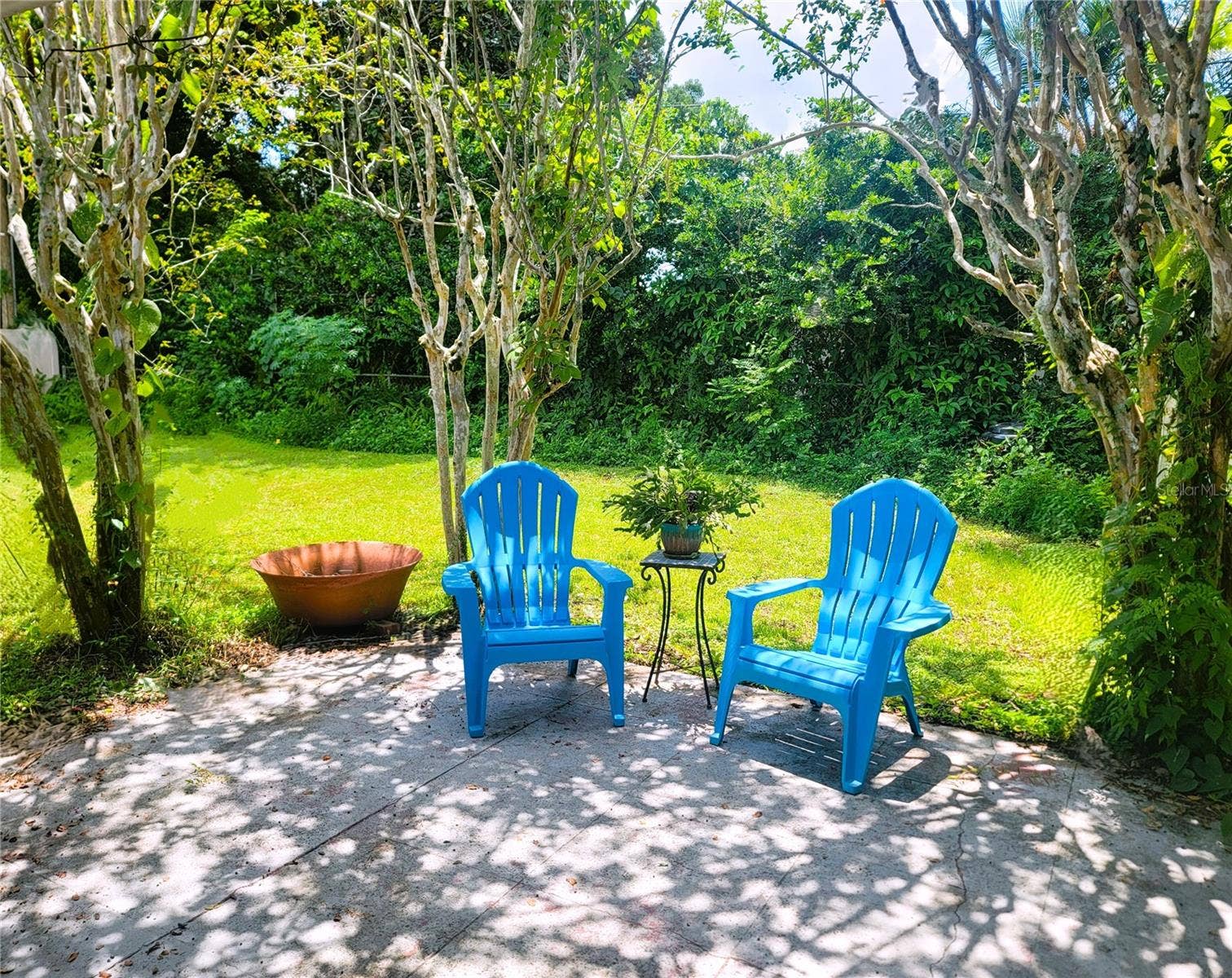 2732 WALNUT STREET, Orlando, FL 32806 Lush back yard green space . NO LAWNMOWER NEEDED! Yard care included, as are full-sized washer & dryer