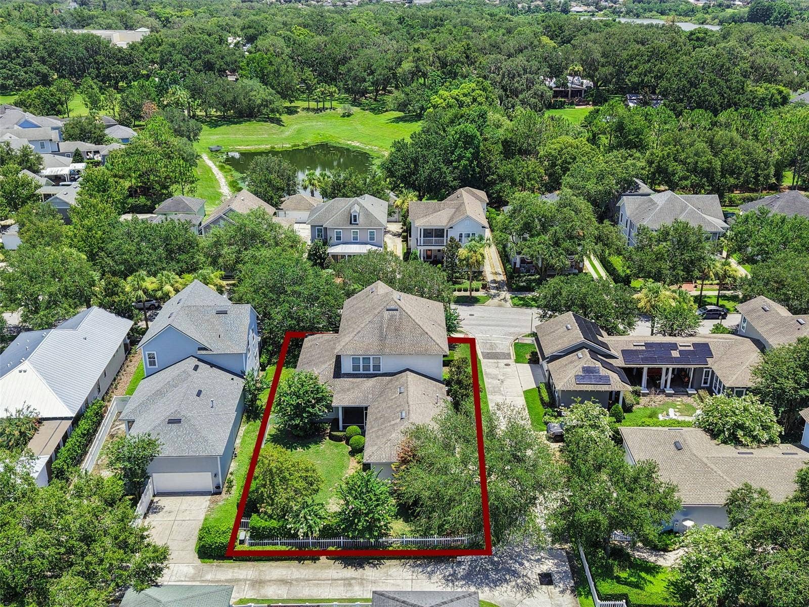 844 OAKLAND PARK BOULEVARD, Winter Garden, FL 34787 Aerial View of Large Fenced Yard