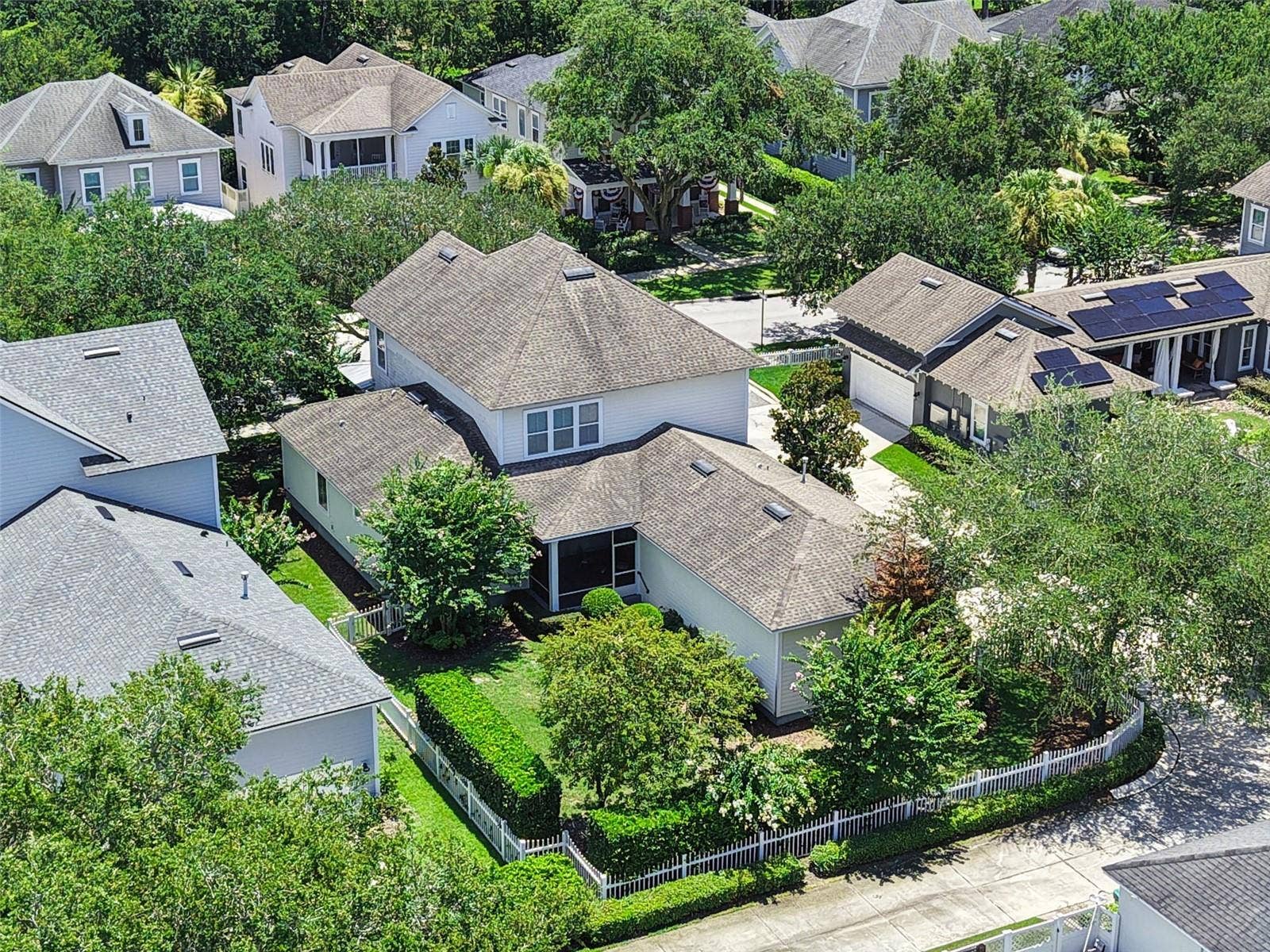 844 OAKLAND PARK BOULEVARD, Winter Garden, FL 34787 Aerial View of Large Fenced Yard