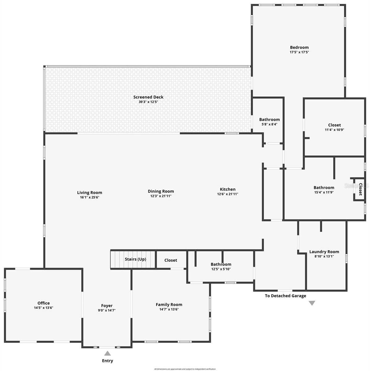 907 CELADON STREET, Winter Garden, FL 34787 FLOOR PLAN, 1ST FLOOR MAIN HOUSE