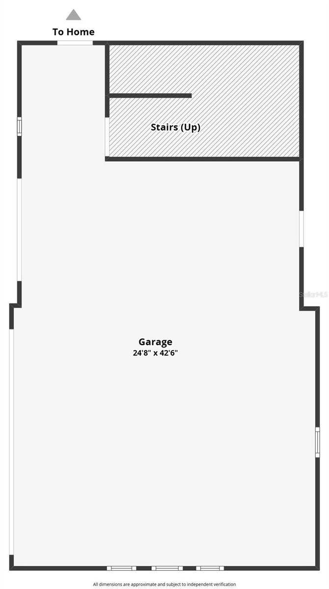 907 CELADON STREET, Winter Garden, FL 34787 FLOOR PLAN, GARAGE LEVEL