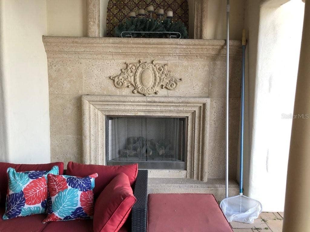 1238 LAKE WHITNEY DRIVE, Windermere, FL 34786 Outside fireplace