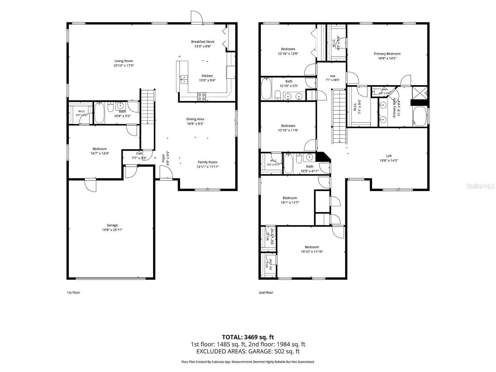 1424 AGUACATE COURT, Orlando, FL 32837 1st and 2nd Floor Floorplans