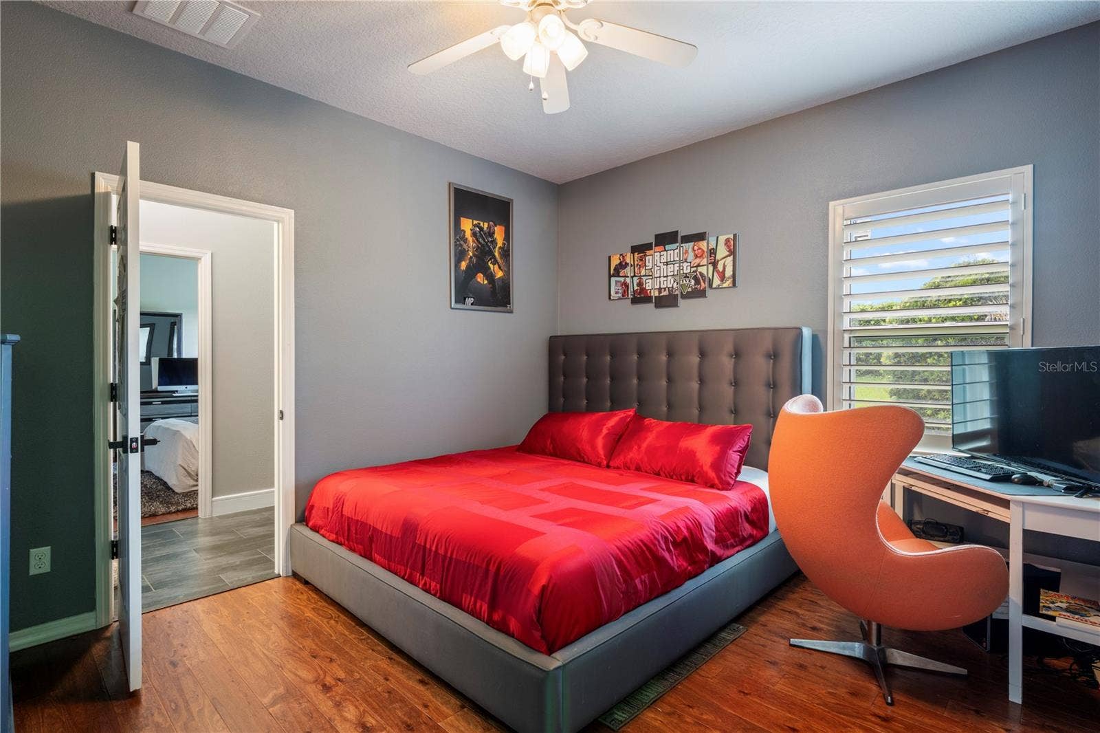 15604 GRANLUND STREET, Winter Garden, FL 34787 Bedroom 3 with Jack and Jill Bath.
