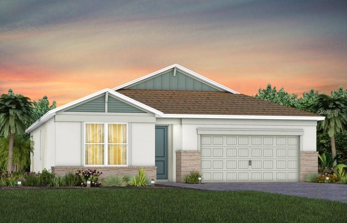 1474 RIDGE TREE DRIVE, Ormond Beach, FL 32174 Exterior Design. Artistic rendering for this new construction home. Pictures are for illustrative purposes only. Elevations, colors and options may vary.