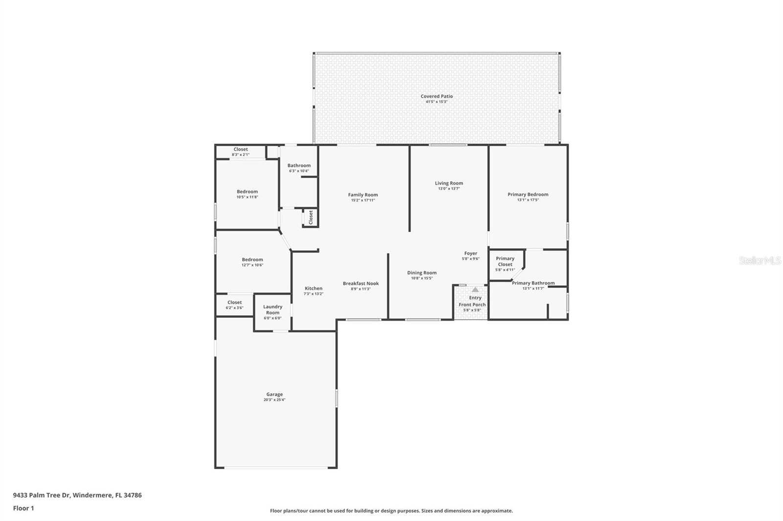 9433 PALM TREE DRIVE, Windermere, FL 34786 Floor Plan