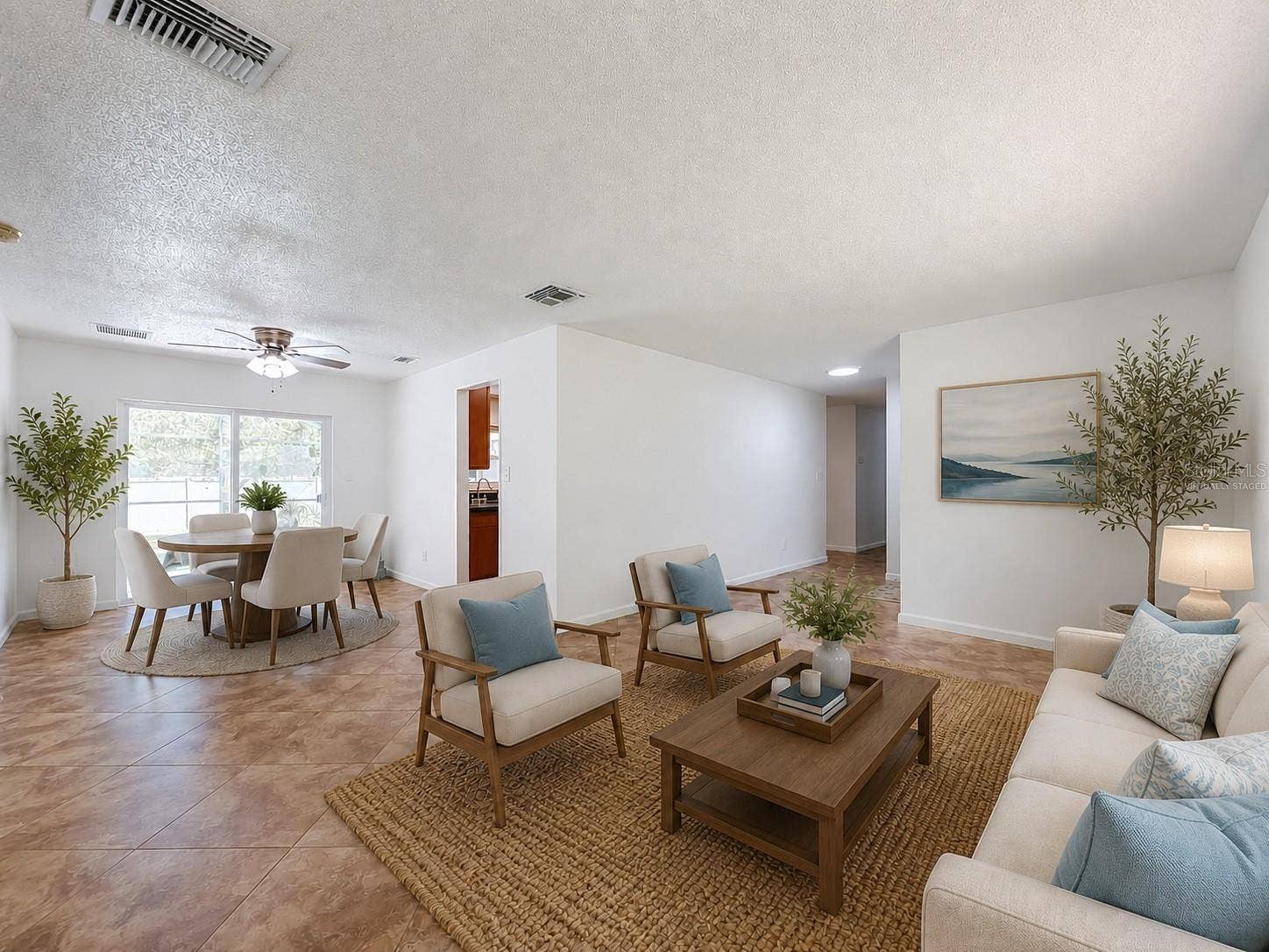 8654 ALEGRE CIRCLE, Orlando, FL 32836 Virtually Staged Living Room/Family Room and Dining Room