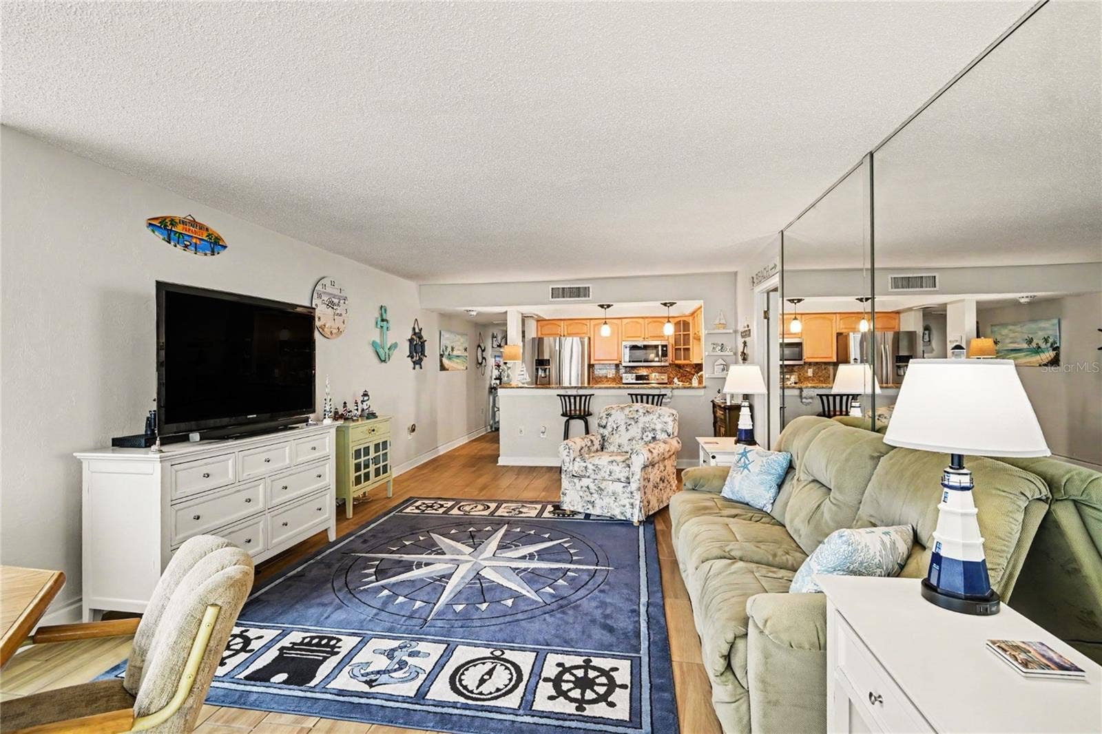 Living Room with open Kitchen.