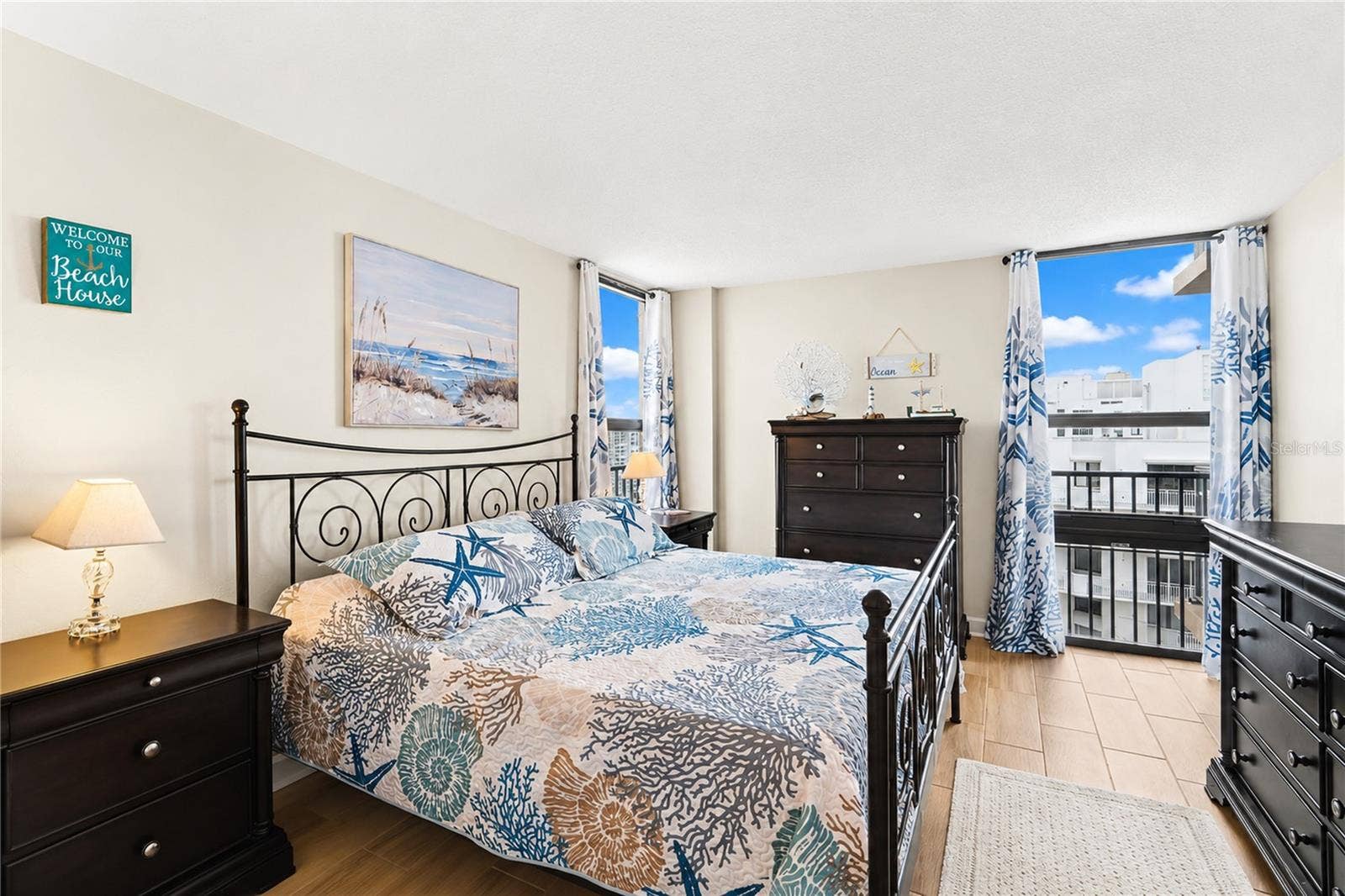 Primary suite has ocean and intra-coastal views.