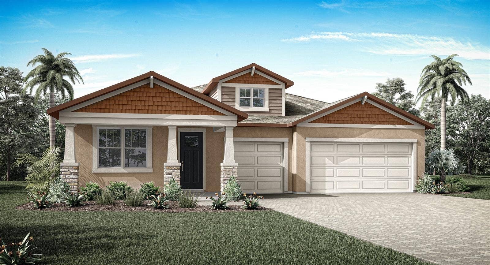 2612 GINSENG IVY STREET, Apopka, FL 32703 Meadowlark Landing - Glacier Bay Floorplan - Craftsman Elevation - Architect's Rendering