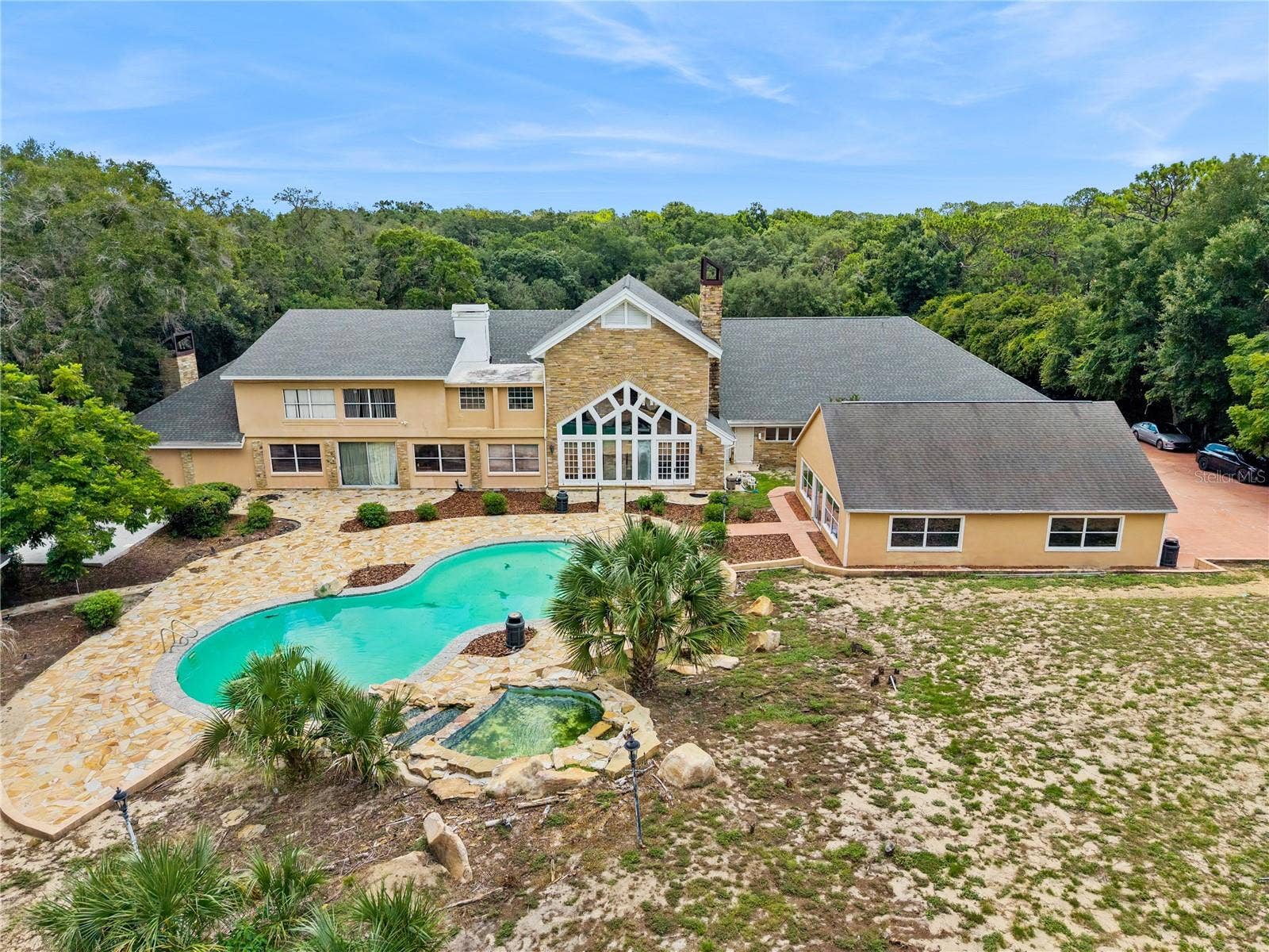 1041 SWEETWATER CLUB BOULEVARD, Longwood, FL 32779 Aerial Rear Property View