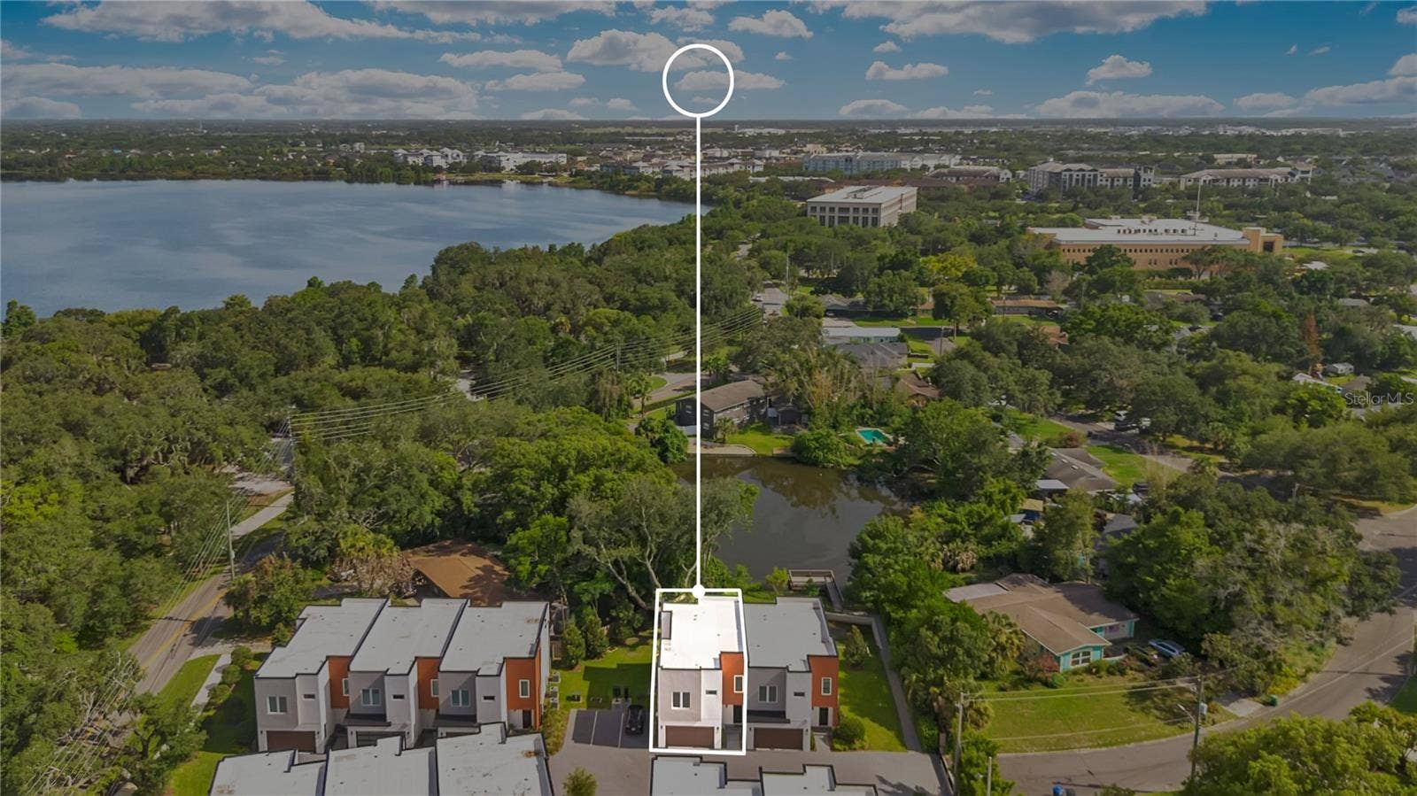 1927 S LAKEMONT AVENUE, Winter Park, FL 32792 Ariel shot of property showing location