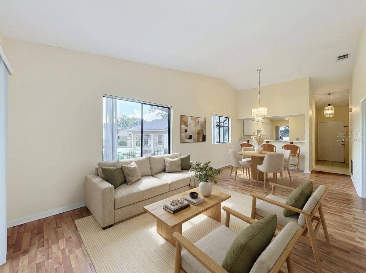 340 GOLFSIDE COVE, #340, Longwood, FL 32779 Virtually Staged Living/Dining