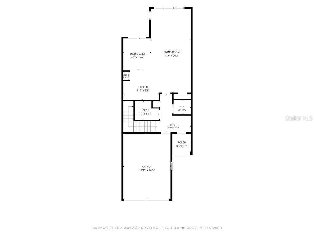 1541 CORKERY COURT, #1541, Winter Springs, FL 32708 FLOOR PLAN - LEVEL ONE
