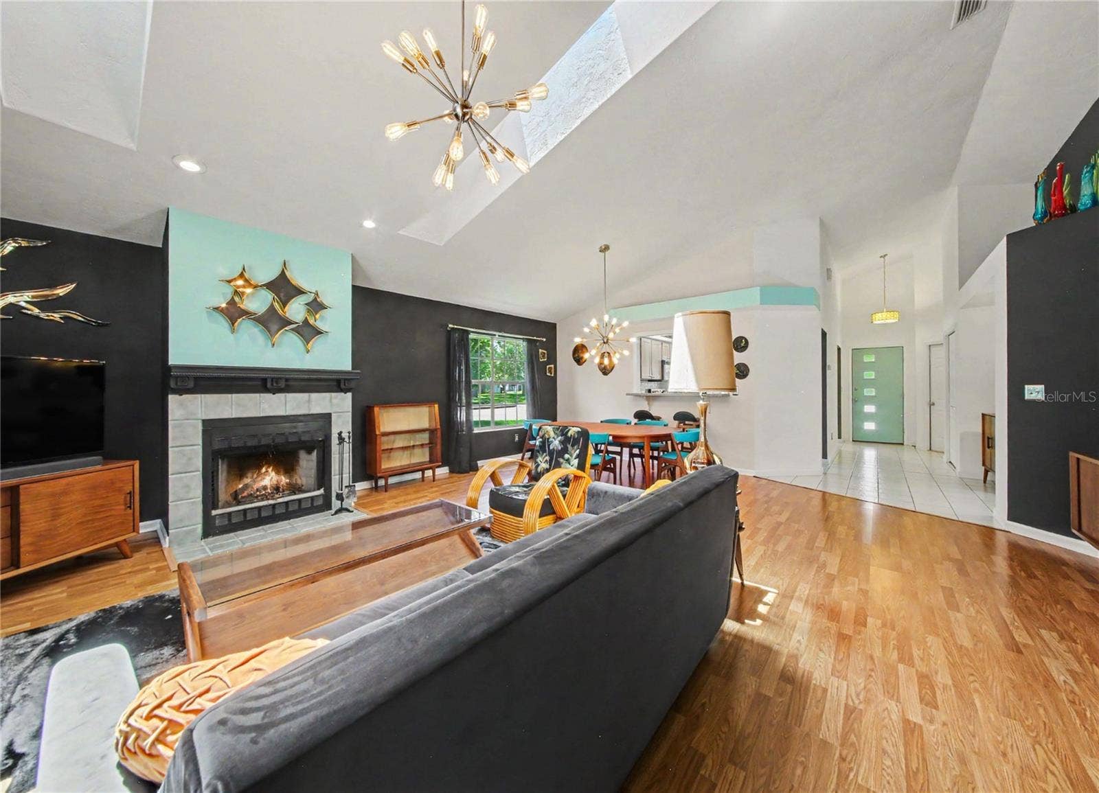 2013 BEAVER CREEK DRIVE, Port Orange, FL 32128 The fireplace creates the perfect setting for cool evenings and cozy nights at home.