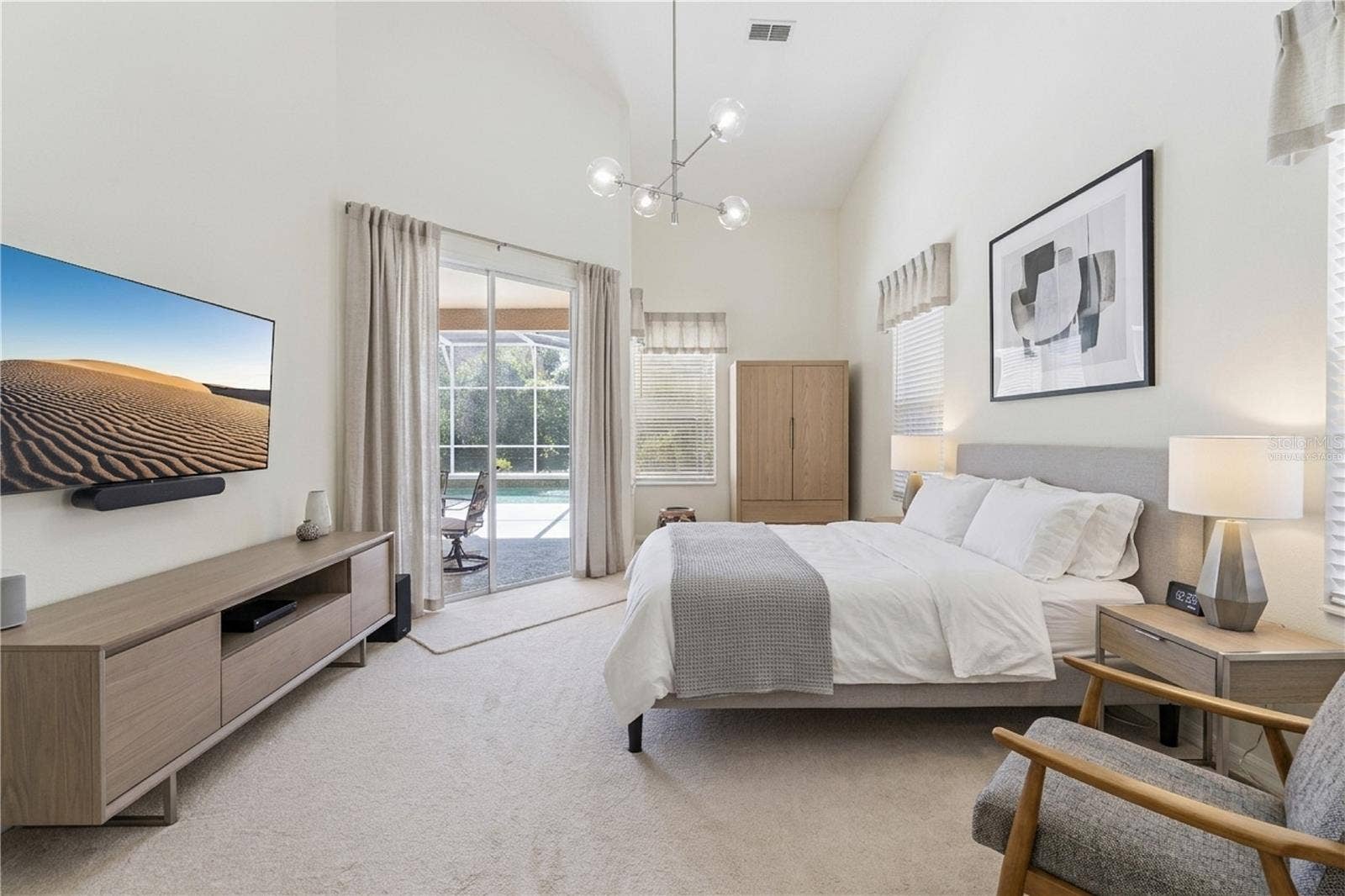*Virtually staged* Primary suite with a view!