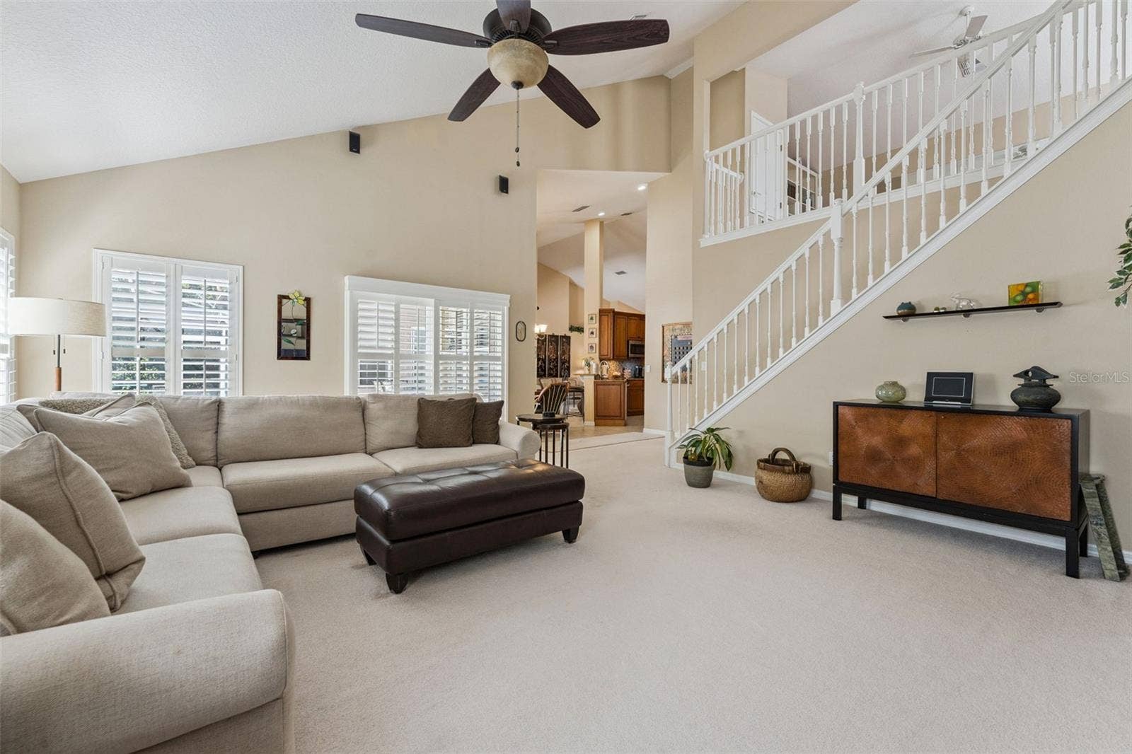 Family room & kitchen combo perfect for entertaining