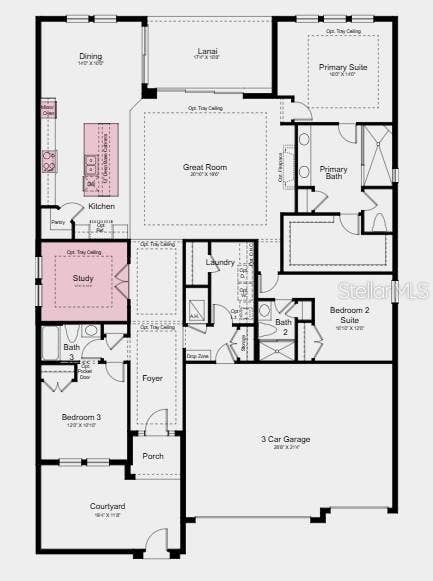 17742 SEDONA STREET, Winter Garden, FL 34787 Additional Highlights Include: 42" cabinetry in kitchen and laundry room, and whole house blinds