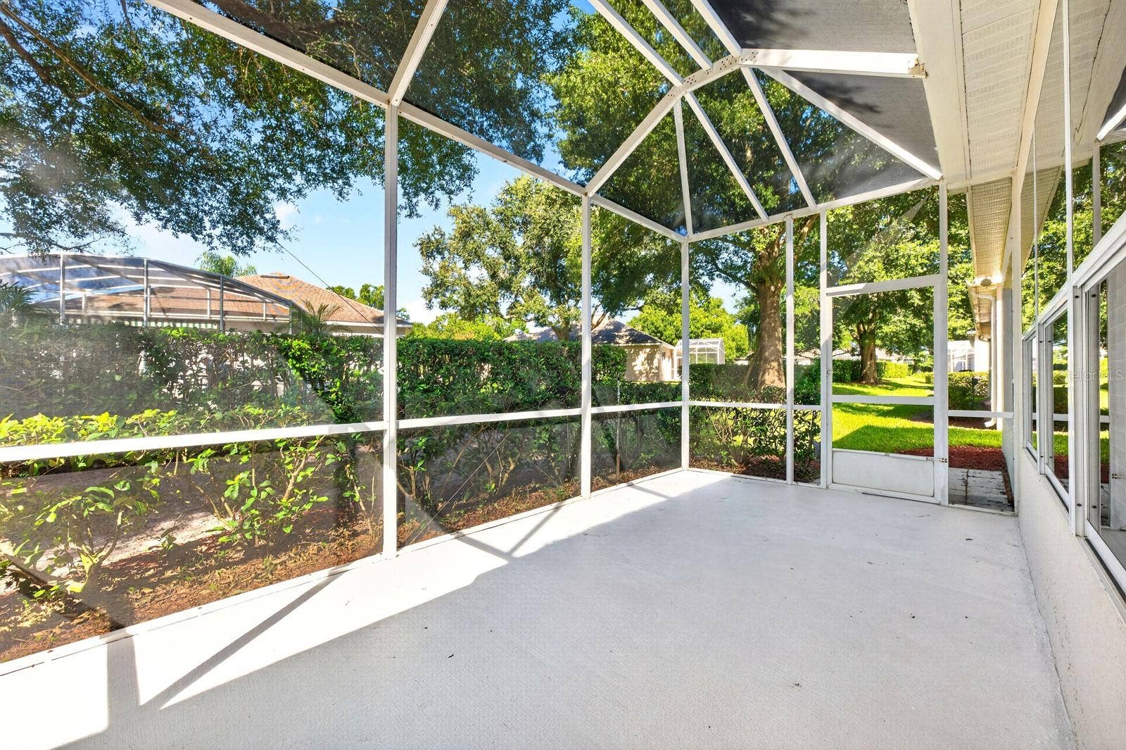 Outside, the rear LANAI WAS REPAINTED and the SCREEENS REPLACED in 2026, refreshing the space and making it even more inviting for enjoying the outdoors.
