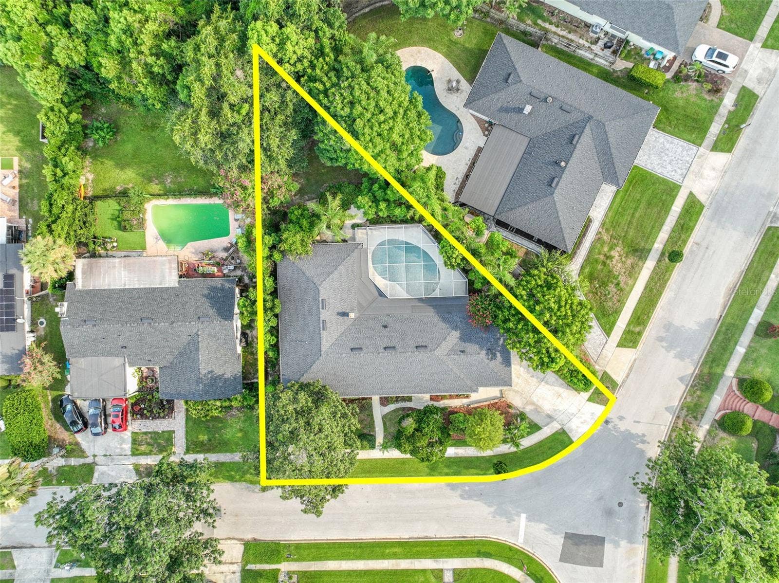 2051 DYAN WAY, Maitland, FL 32751 Drone view - pie shaped .29 lot