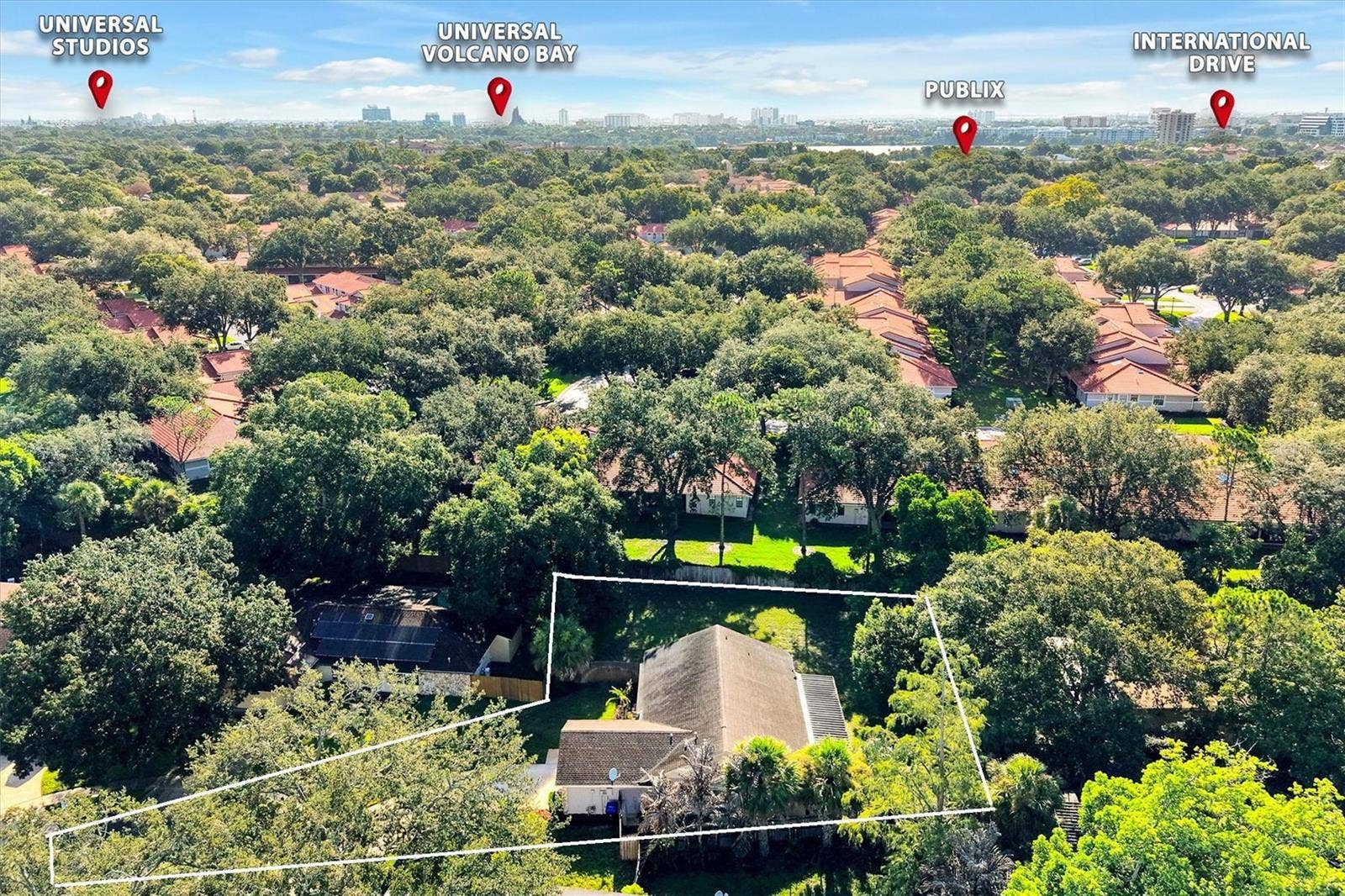 8405 WAIALAE COURT, Orlando, FL 32819 Aerial showing Dr Phillips area