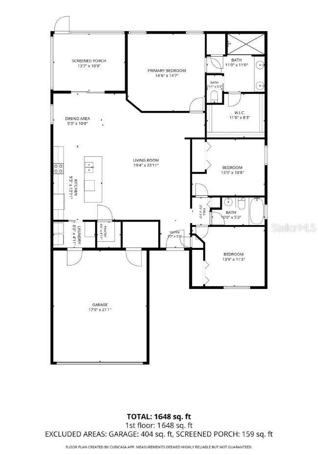 2295 SUNSET WAY, Davenport, FL 33837 Floor Plan - Approximate