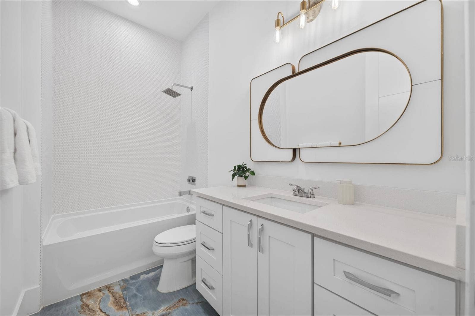 Bathroom 3 (off hallway; shared by Bedroom 3 & 4)
