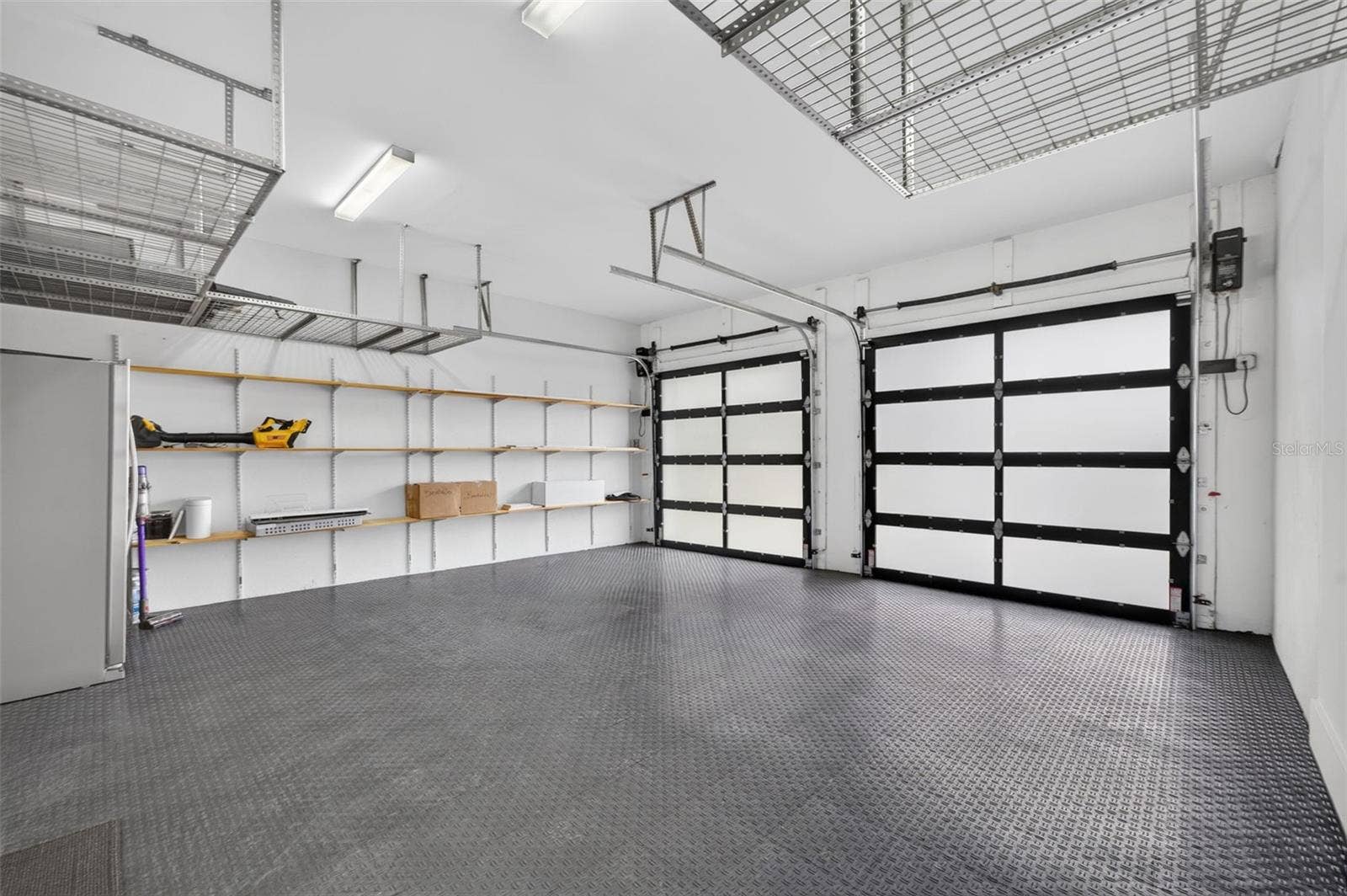 2-car garage with durable flooring & tons of storage