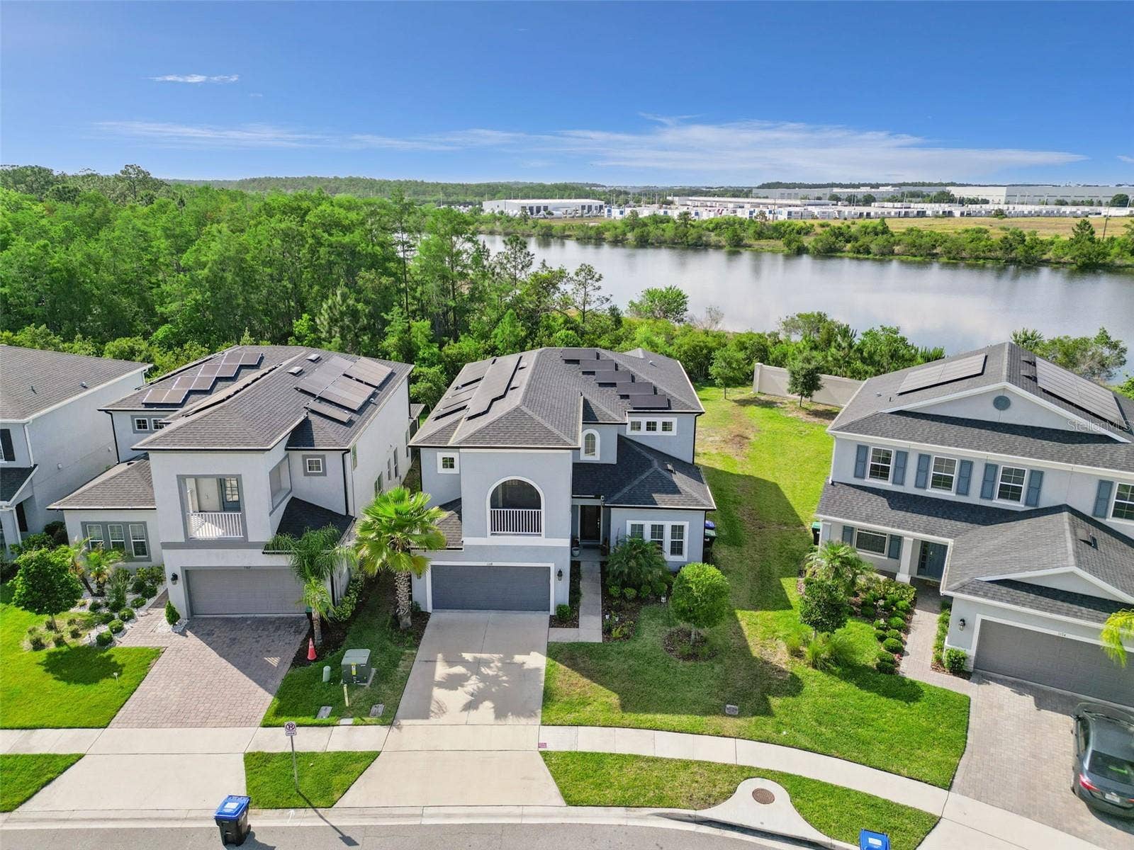 1168 PANDO LOOP, Orlando, FL 32824 Aerial Front/Solar Panels
