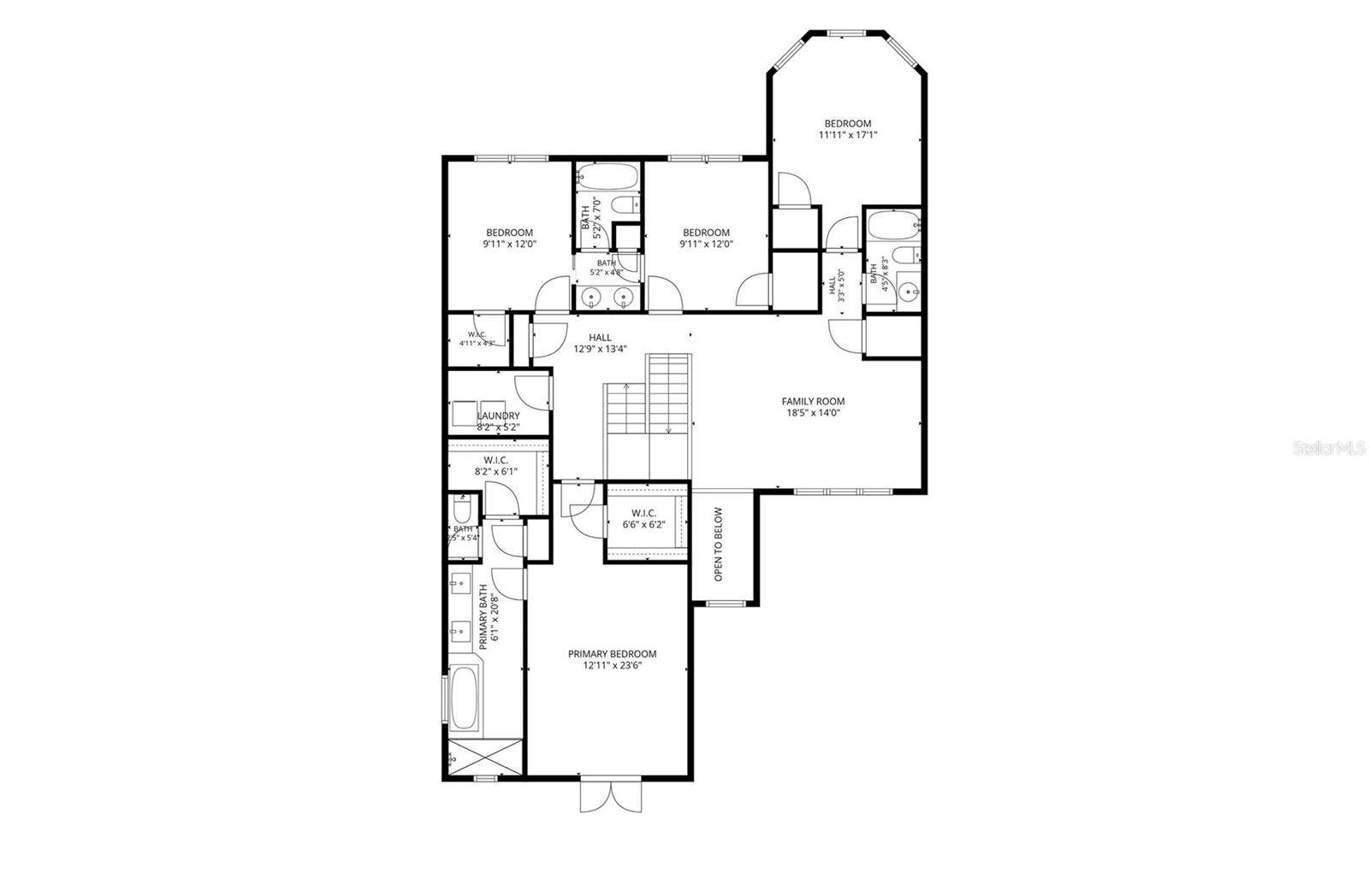1168 PANDO LOOP, Orlando, FL 32824 Floorplan, Second Floor