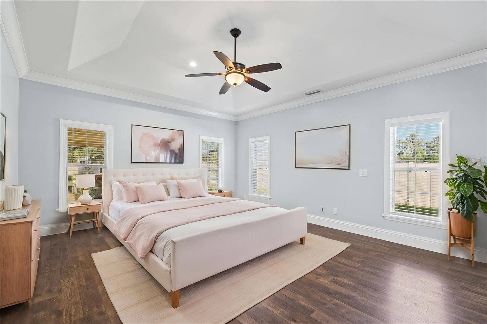 12901 PHILLIPS ROAD, Groveland, FL 34736 Virtually staged primary bedroom