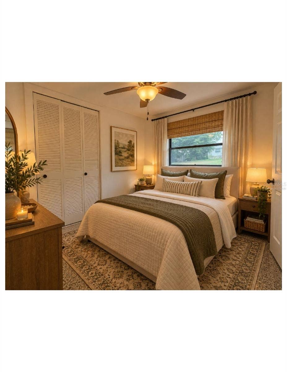 Virtually Staged Bedroom.