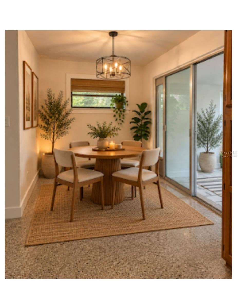 Virtually Staged Dining Area.