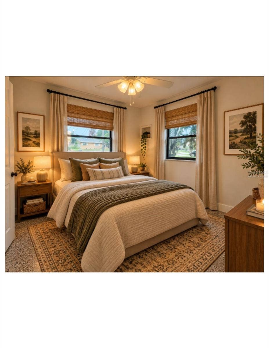 Virtually Staged Bedroom.