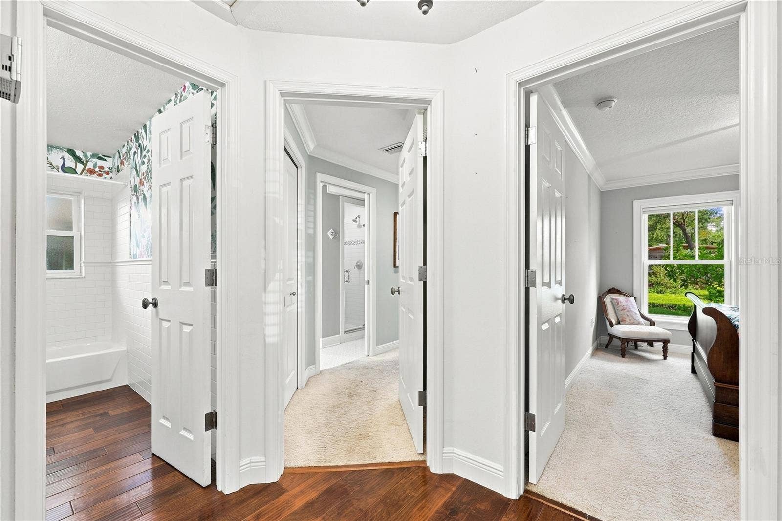 1431 PALM AVENUE, Winter Park, FL 32789 Hall to both bedrooms and hall bathroom