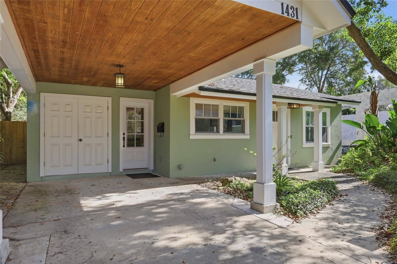 1431 PALM AVENUE, Winter Park, FL 32789 covered car port with storage