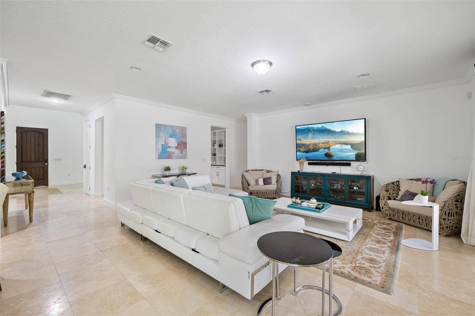 Travertine floor